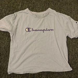 Purple champion shirt from ducks sporting goods